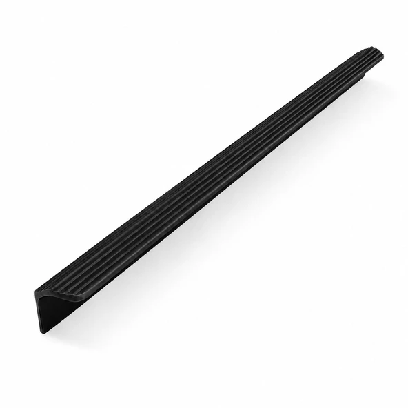 LÜX OLİFKA Çizgili Mat Siyah Çekmece Kulpu 960 MM Dolap Kapak Kulbu Modern Mobilya Aksesuarı ürün görseli 1