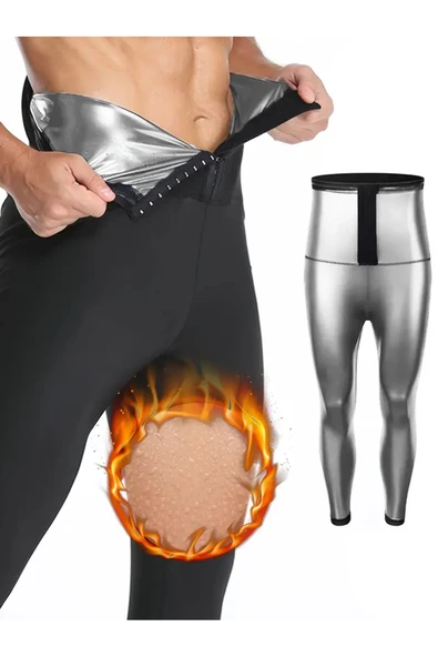 MİSTİRİK Sauna-Tayt Model Zayıflatan Termal Sauna Agraflı Spor Tayt ürün görseli 1