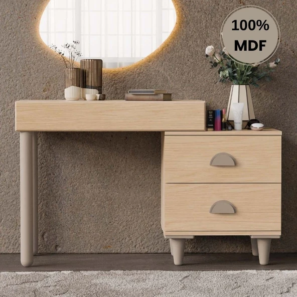 Comiet Ladin Mdf Makyaj Masası (Ledli Ayna Dahildir) ürün görseli 1