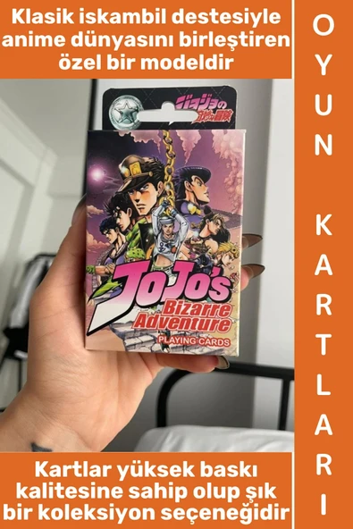 #Oyun Premium Kalite Kolay Yıpranmaz Suya Yırtılmaya Dayanıklı Koleksiyon Anime Karakter Figür Nostaljik Jojo's Bizarre ürün görseli 1
