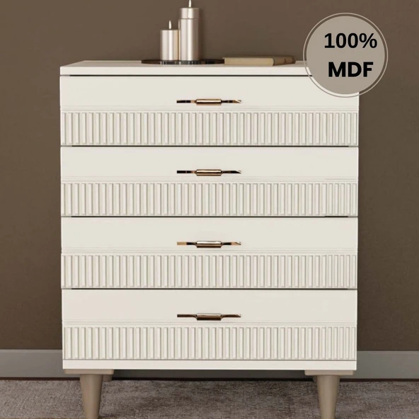 Comiet Menekşe 4 Çekmeceli Mdf Şifonyer ürün görseli 1