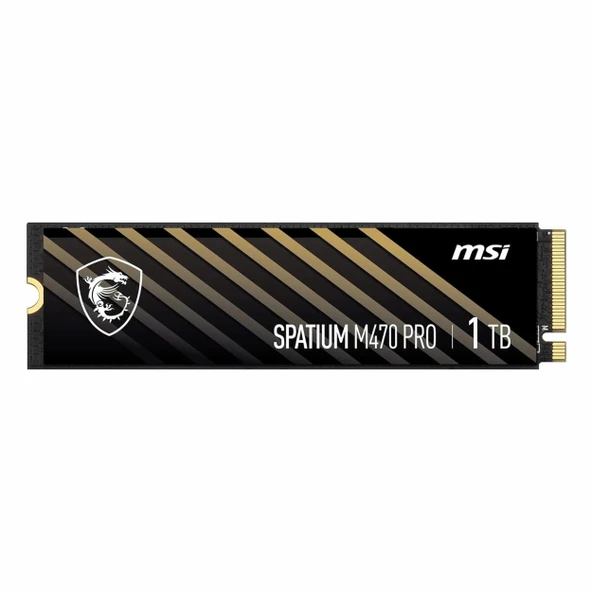MSI Spatium M470 Pro 1TB (6000/4500MB/s) M.2 2280 PCIe 4.0 NVMe SSD ürün görseli 1