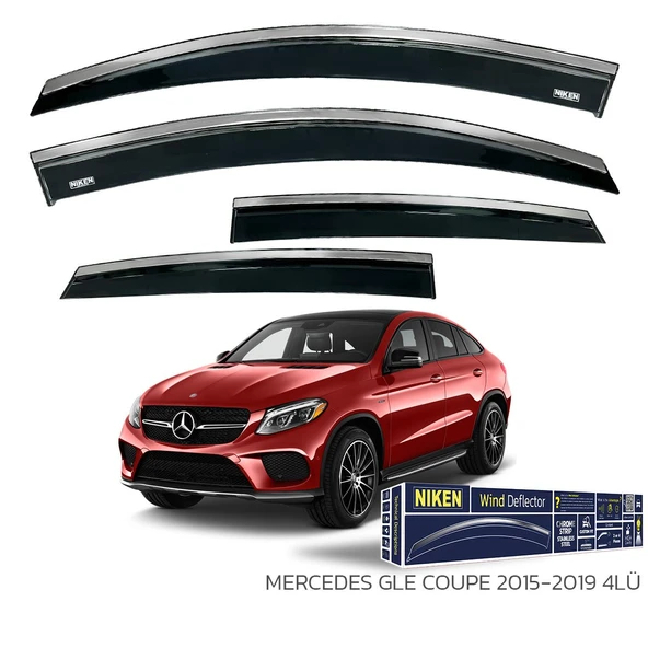 Mercedes GLE Coupe 2015-2019 Arası Kromlu Cam Rüzgarlığı ürün görseli 1