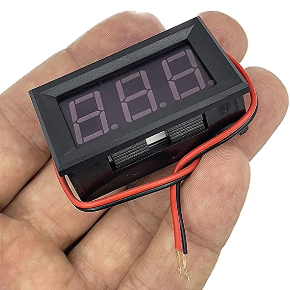 0.56 inç LED ekran 2 Kablo DC 4.5V-30V Voltmetre ürün görseli 1