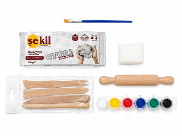 ŞEKİL SERAMİK/KİL HAMURU BAŞLANGIÇ SETİ - Resim 3