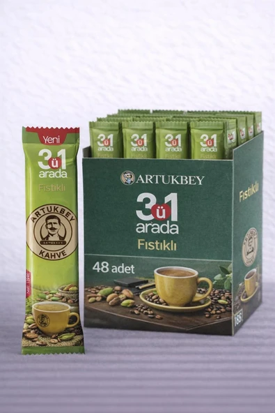 ARTUKBEY 3'ü 1 Arada Fıstıklı (48 adet*18 gr) ürün görseli 1