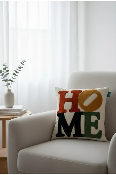 Rolivs Home Dekoratif Kırlent 47x47 cm Fermuarlı Yıkanabilir (NK2671) ürün görseli 1