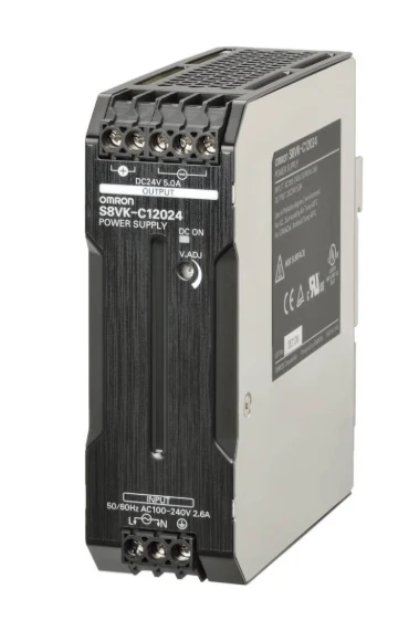 S8VK-C12024 24VDC 5A Ray Tipi Güç Kaynağı OMRON ürün görseli 1