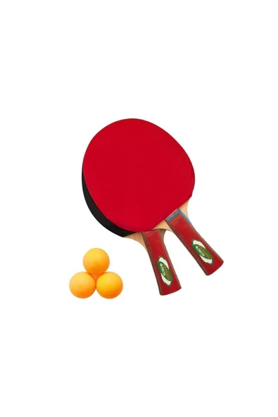 Delta MT-RKT-MTS697 2 Raket 3 Top Unisex Masa Tenis Raket Seti ürün görseli 1