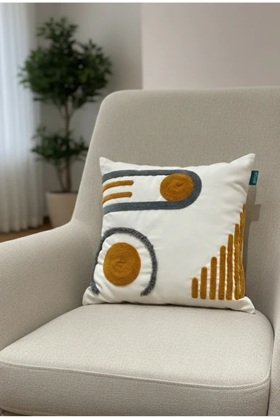 Rolivs Nexa Dekoratif Kırlent 47x47 cm Fermuarlı Yıkanabilir (NK2625) ürün görseli 1