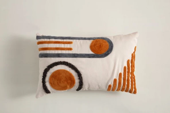Rolivs Toprak İzi Dekoratif Kırlent 30X50 cm Fermuarlı Yıkanabilir (NK1525) ürün görseli 1