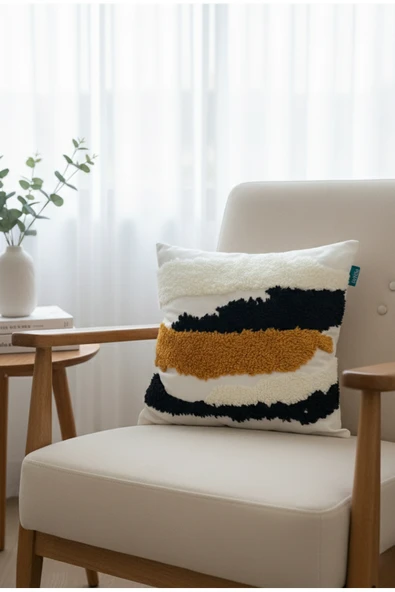 Rolivs Zentro Dekoratif Kırlent 47x47 cm Fermuarlı Yıkanabilir (NK2673) ürün görseli 1