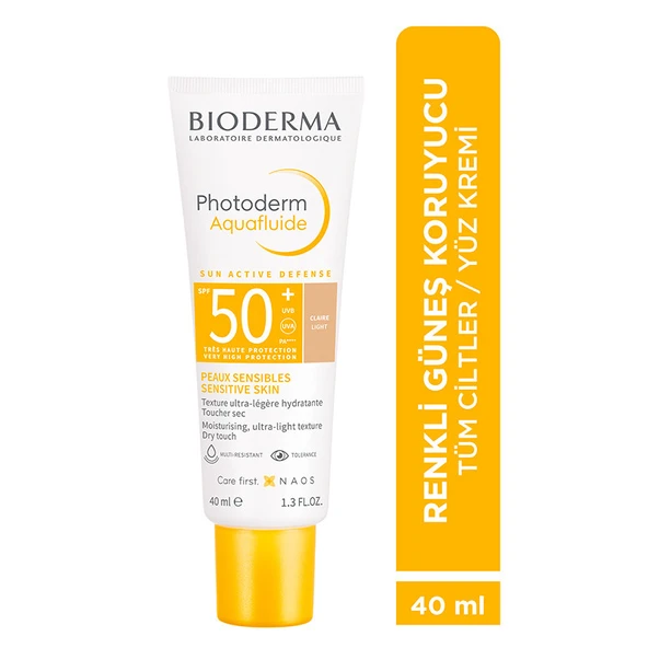 Bioderma Photoderm Aquafluide Claire Light SPF 50+  Renkli Güneş Kremi 40 ml. ürün görseli 1