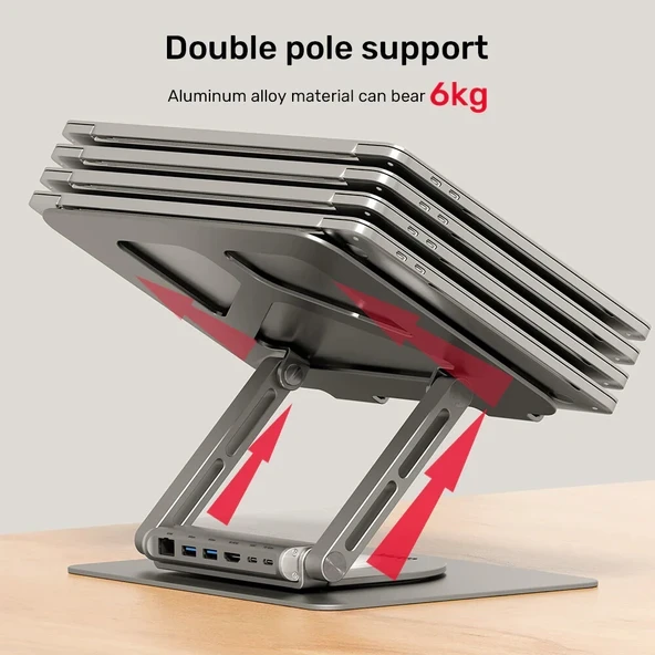 UNITEK USB-C NOTEBOOK STANDI D1109A - Resim 3