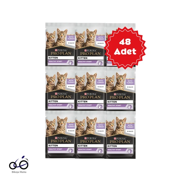 Pro Plan Pouch Sos İçinde Hindili Yavru Kedi Konservesi 85 Gr X 48 Adet ürün görseli 1