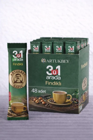 ARTUKBEY 3'ü 1 Arada Fındıklı ( 48 adet*18 gr ) ürün görseli 1