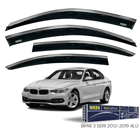 BMW 3 Serisi F30 2012-2019 Arası Kromlu Cam Rüzgarlığı ürün görseli 1