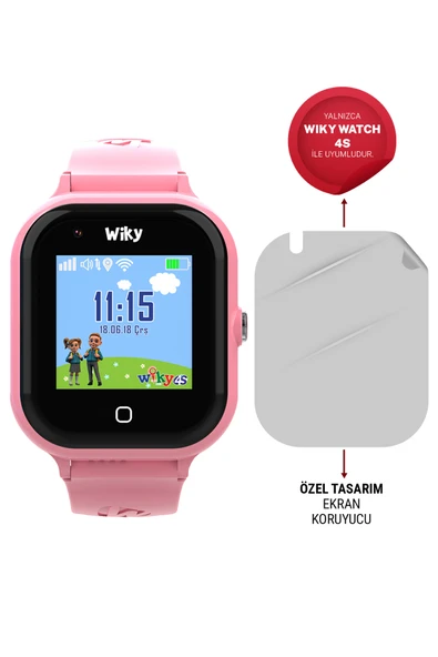 Wiky Watch 4S Model Uyumlu Ekran Koruyucu Şeffaf ürün görseli 1