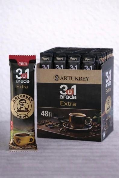 ARTUKBEY 3'ü 1 Arada Extra Kahve ( 48 adet*18 gr ) ürün görseli 1