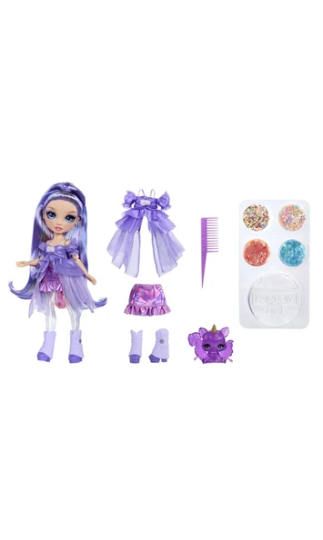 Rainbow High Moda Bebekleri Parıltılar ve Slime Bebekleri Asorti 122395 Violet ürün görseli 1