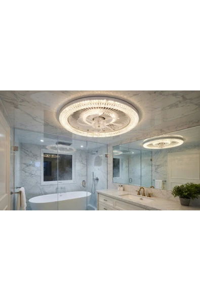 Cata Cata Kristal CT-3012 Led Tavan Vantilatör ürün görseli 1