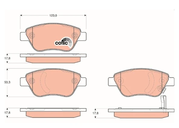 ÖN BALATA OPEL CORSA D 04=> ürün görseli 1