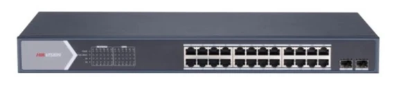 Hikvision DS-3E1526P-SI 26 Port Gbit 24 Port Poe 370W 1xGbit+1xSFP Uplink Yönetilebilir Switch ürün görseli 1