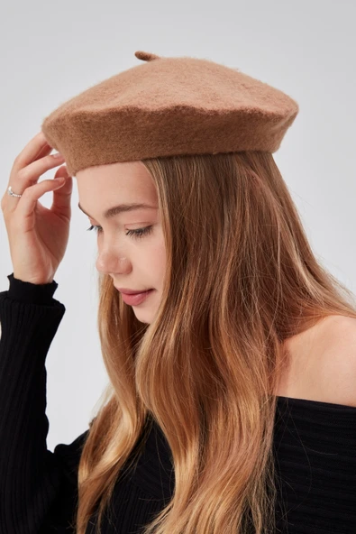 Kep Kadın Sanatçı Ressam Şapkası Klasik Fransız Bere Moda  Sanatçı Şapkası ürün görseli 1