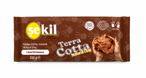 ŞEKİL SERAMİK KİL HAMURU KAHVERENGİ 250 GR ürün görseli 1