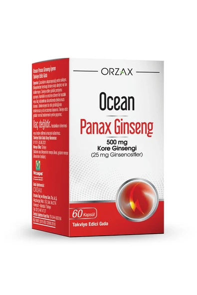 OCEAN Panax Ginseng 500 mg 60 Kapsül ürün görseli 1
