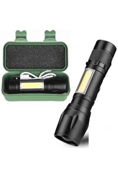 Cata Cata CT-8024 POLİCE CEP LED USB ŞARJLI 3 FONKSİYONLU EL FENERİ ürün görseli 1