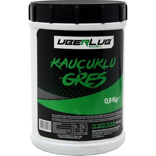 Uberlub Excell Kauçuklu Gres - Kalsiyum Sabunlu Gres 900 Gr. ürün görseli 1