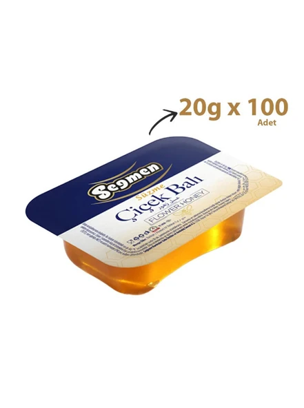 Seğmen Piknik Çiçek Balı 20 Gr x 100 Adet ürün görseli 1