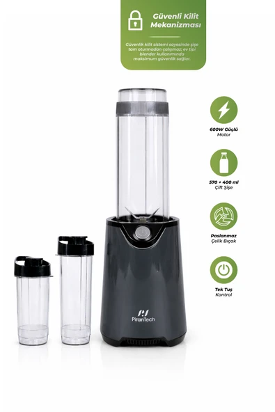 YH-1200 Kişisel Blender – 600W Güçlü & Taşınabilir Smoothie Makinesi ürün görseli 1
