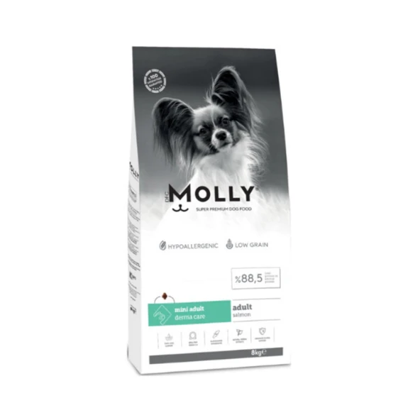 Molly Hipoalerjenik Düşük Tahıllı Somonlu Küçük Irk Yetişkin Köpek Maması 8 Kg ürün görseli 1