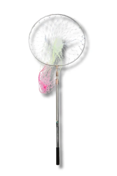 Powerex Paslanmaz Çelik Krom Lüks Kepçe (50cm Çap / 190cm Sap / Geniş Göz Misina) ürün görseli 1