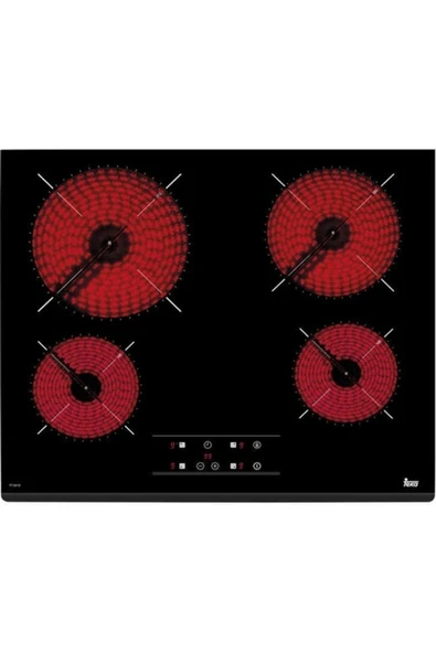 Teka Tz 6415 Vitroseramik Ocak Siyah - 60 cm 4 gözlü ürün görseli 1