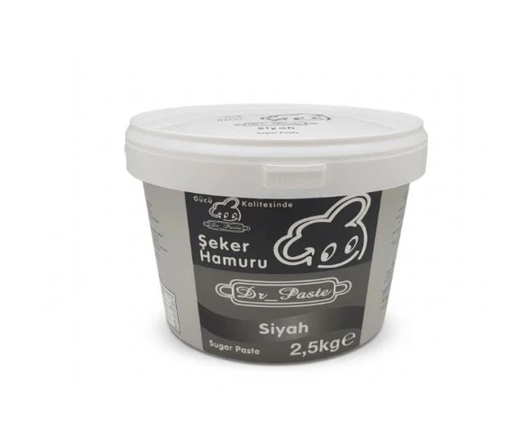 Dr Paste Şeker Hamuru  2,5 kg - Siyah ürün görseli 1