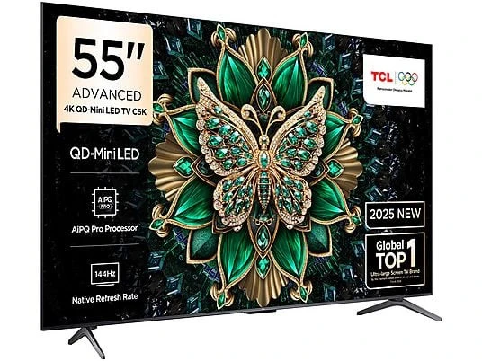 TCL 55C6K 4K Ultra HD 55" 140 Ekran Uydu Alıcılı Google Smart MiniLED TV ürün görseli 1