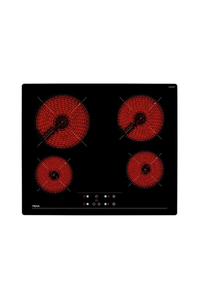 Teka TZ 6415 SİYAH VİTROSERAMİK CAM 60 CM. ANKASTRE ELEKTRİKLİ OCAK ürün görseli 1