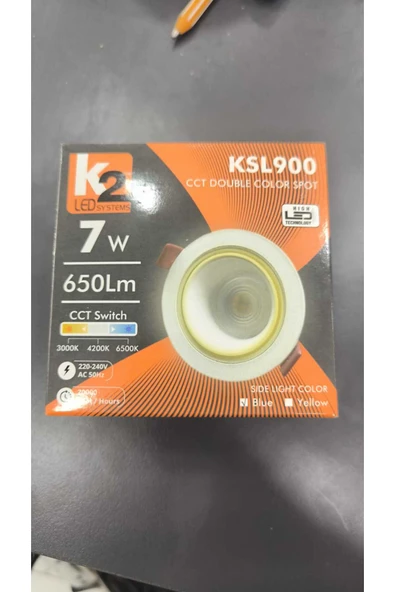 K2 K2 7watt 3 renk+mavi spot - Resim 3