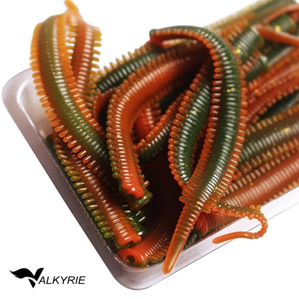 Valkyrie 20 Adet Silikon Solucan Yem 8.5cm Esnek Yumuşak Yapay Balık Yemi – Spin & Tatlı Su Avı İçin ürün görseli 1