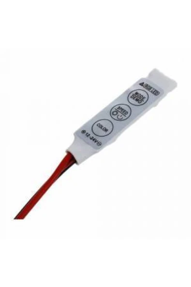 LEDONLİNE LEDONLİNE 12v Butonlu Mını Rgb Led Kontrol Şerit Led Kontrol Kumandasız Mod ürün görseli 1