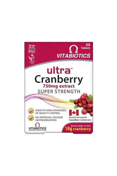Ultra Cranberry 30 Tablet ürün görseli 1