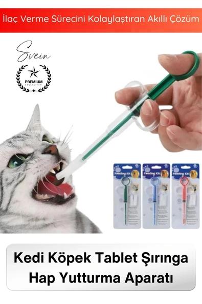 #EvcilHayvan Petshop Kedi Köpek Tablet Şırınga Hap Yutturma Aparatı Evcil Hayvan İlaç Verme Enjektörü Ergonomik Sıvı Tab ürün görseli 1