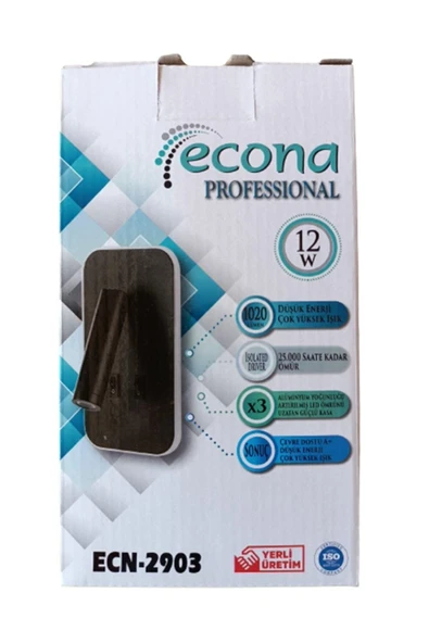 ECONA ECONA Lamp232 12w Siyah Çift Led Aplik , 3000k Gün Işığı Oynar Başlı Aplik, Led Armatür ürün görseli 1