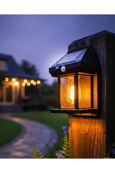 K2 K2 Güneş Enerjili Bahçe Led Ampul Hareket Sensörlü Bahçe Led Su Geçirmez 3 Mod'lu Solar Led KBA742 ürün görseli 1
