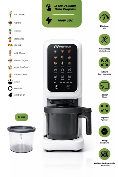 DM-26 700W Dondurma Makinesi | Jelato, Sorbe, Milkshake Yapma Makinesi ürün görseli 1