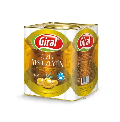 Giral Çizik Yeşil Zeytin 10 Kg ürün görseli 1