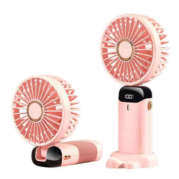 Katlanabilir Mini Fan El Tipi Şarjlı Vantilatör - Resim 3